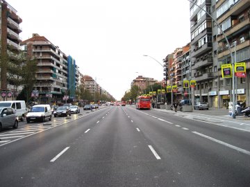 Avenida Meridiana de Barcelona. Foto: Wikipedia
